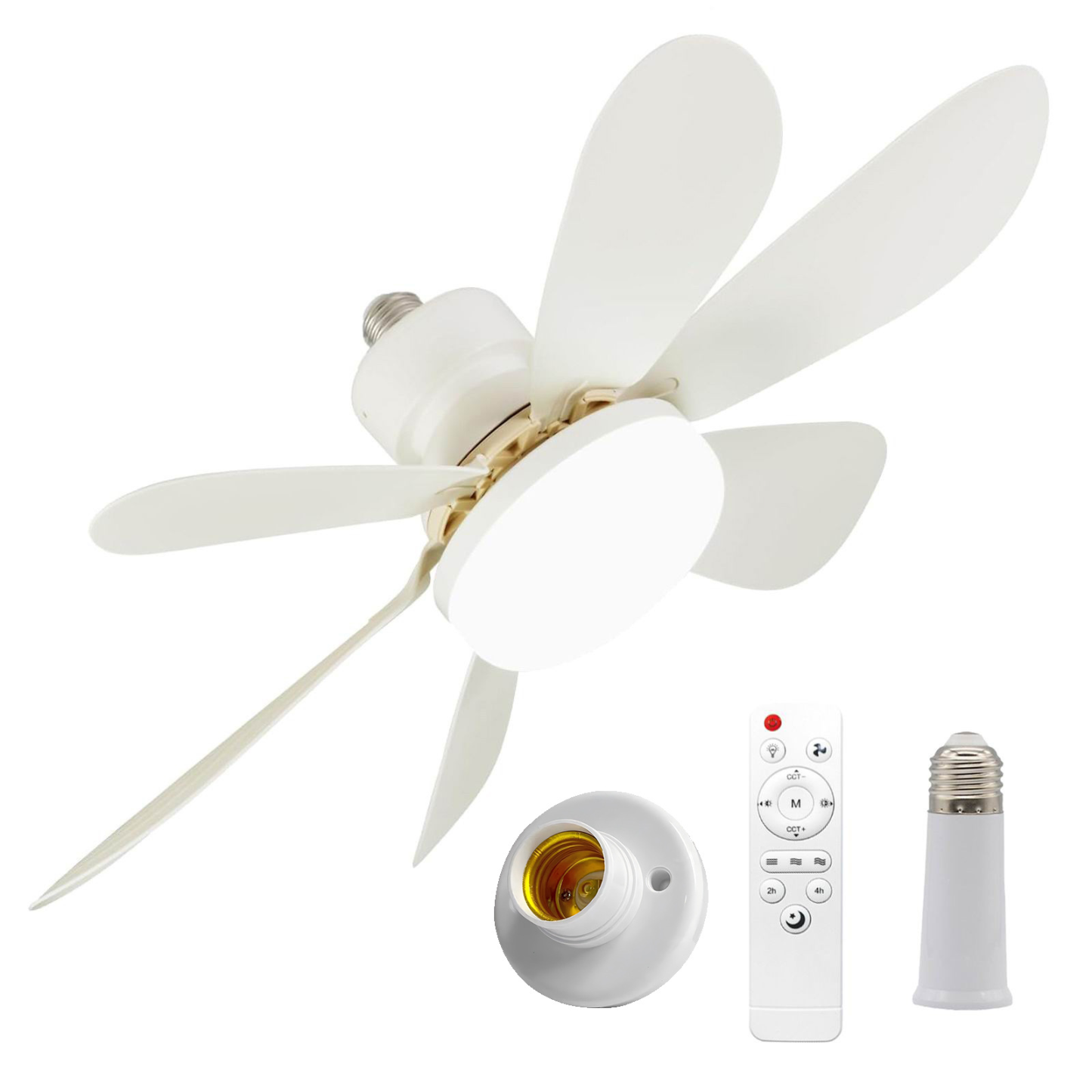 🎁2-IN-1 PORTABLE CEILING FAN & LIGHT with Remote Control