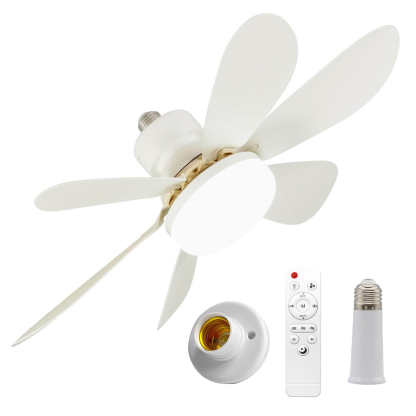 🎁2-IN-1 PORTABLE CEILING FAN & LIGHT with Remote Control