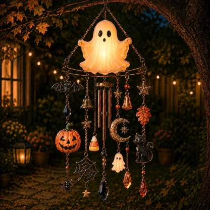 👻 Haunted Glow Ghost Wind Chime