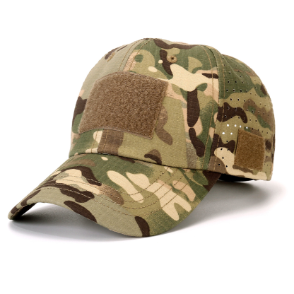Tactical Baseball Cap with Patch — Breathable Ripstop Hat, Adjustable Fit, Hook & Loop Panels.