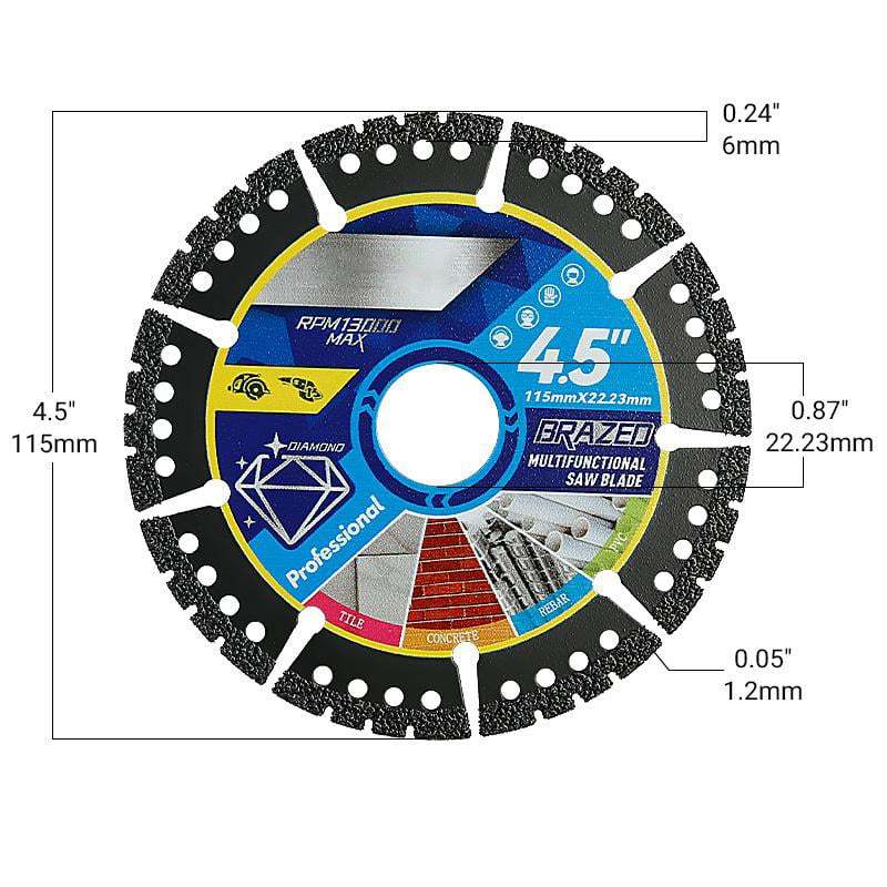 🛠️✨4.5" Multi-Material Diamond Blade - Zero Compromise, Max Durability