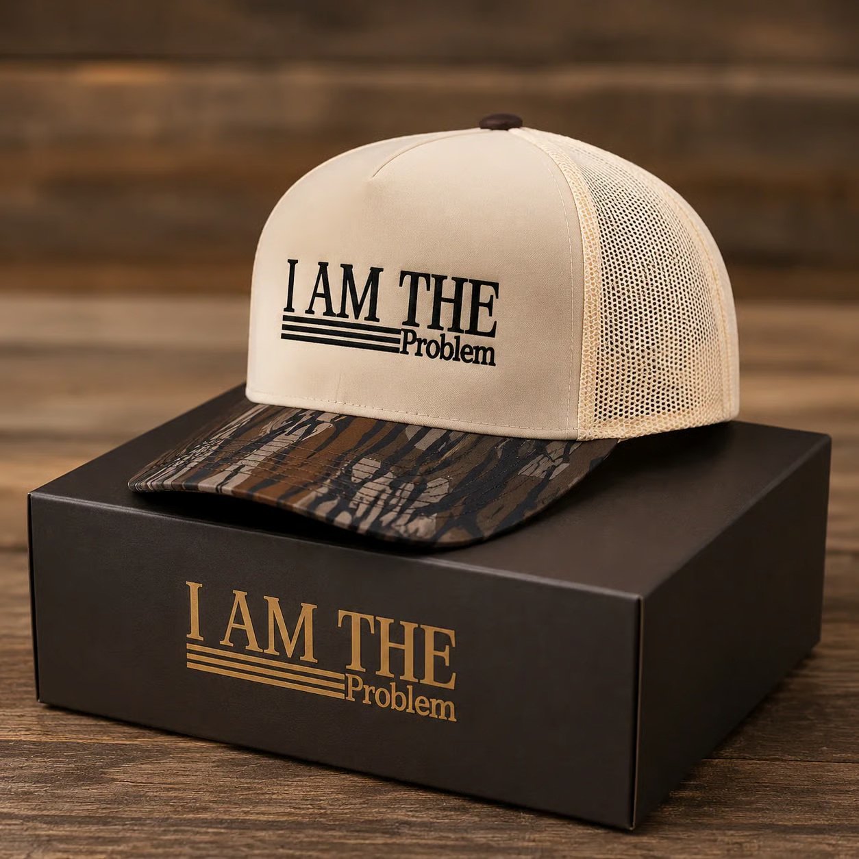 I Am The Problem Trucker Hat – Funny Mesh Snapback Cap for Men & Women