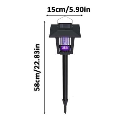 Eco-Friendly  3-in-1 Flickering Flame - Solar Powered Mosquito Zapper & Garden Stake Light