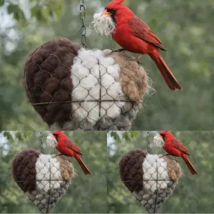 🏆New Year 60% OFF❤️🐦Handmade Alpaca Fiber Bird Nesting Heart