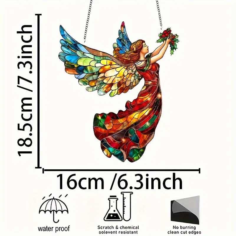 🌈 Angel Stained Glass Sun Catcher -- Turn Sunlight into a Whimsical Work of Art