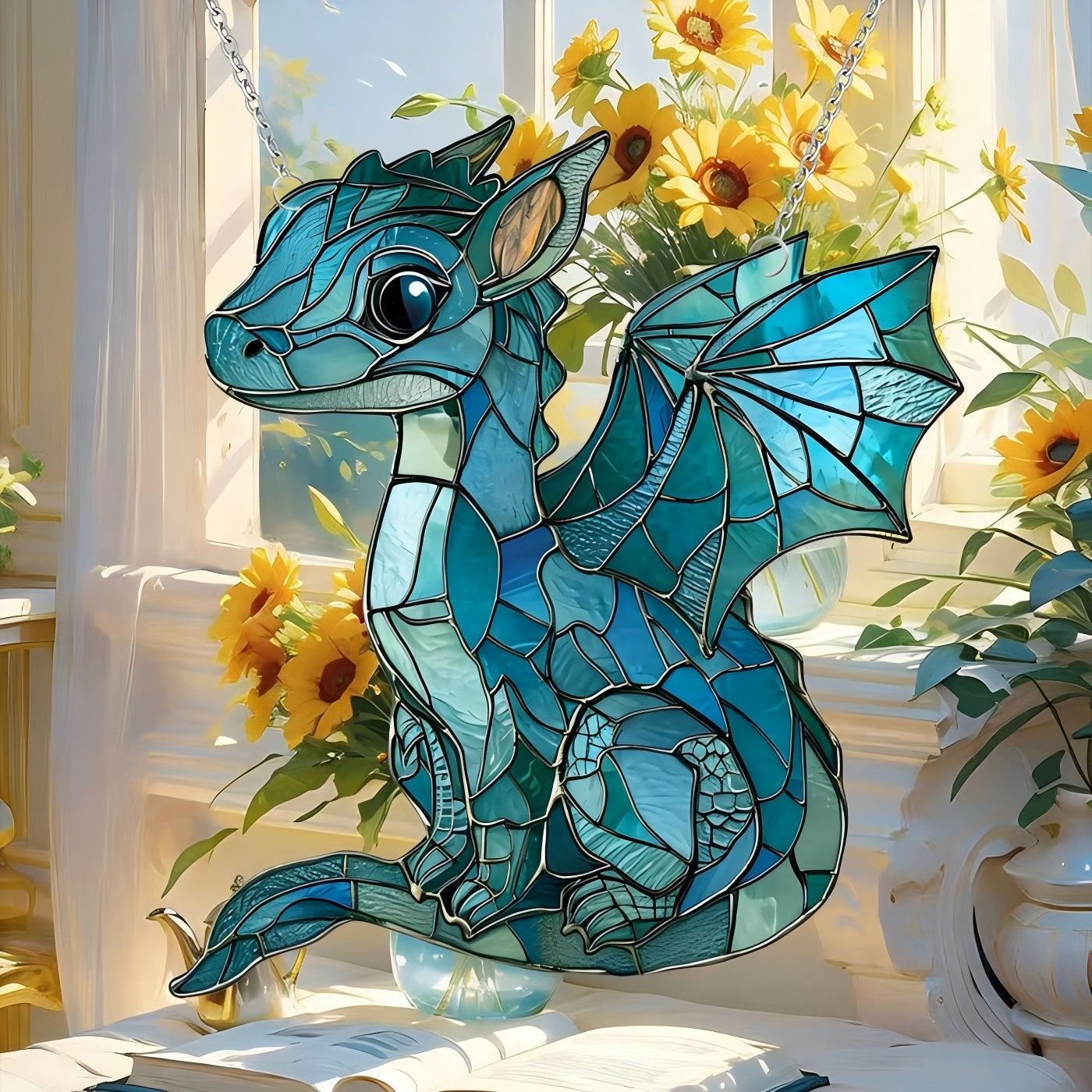 🌈 Angel Stained Glass Sun Catcher -- Turn Sunlight into a Whimsical Work of Art