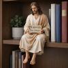 ✨Hand-Painted Ceramic Jesus Figurine✝Serene Desk Companion🙏