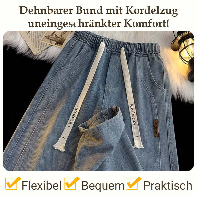 🔈🔈50% RABATT!!🔥 Herren-Jeans mit lockerem Schnitt und geradem Bein👖💥