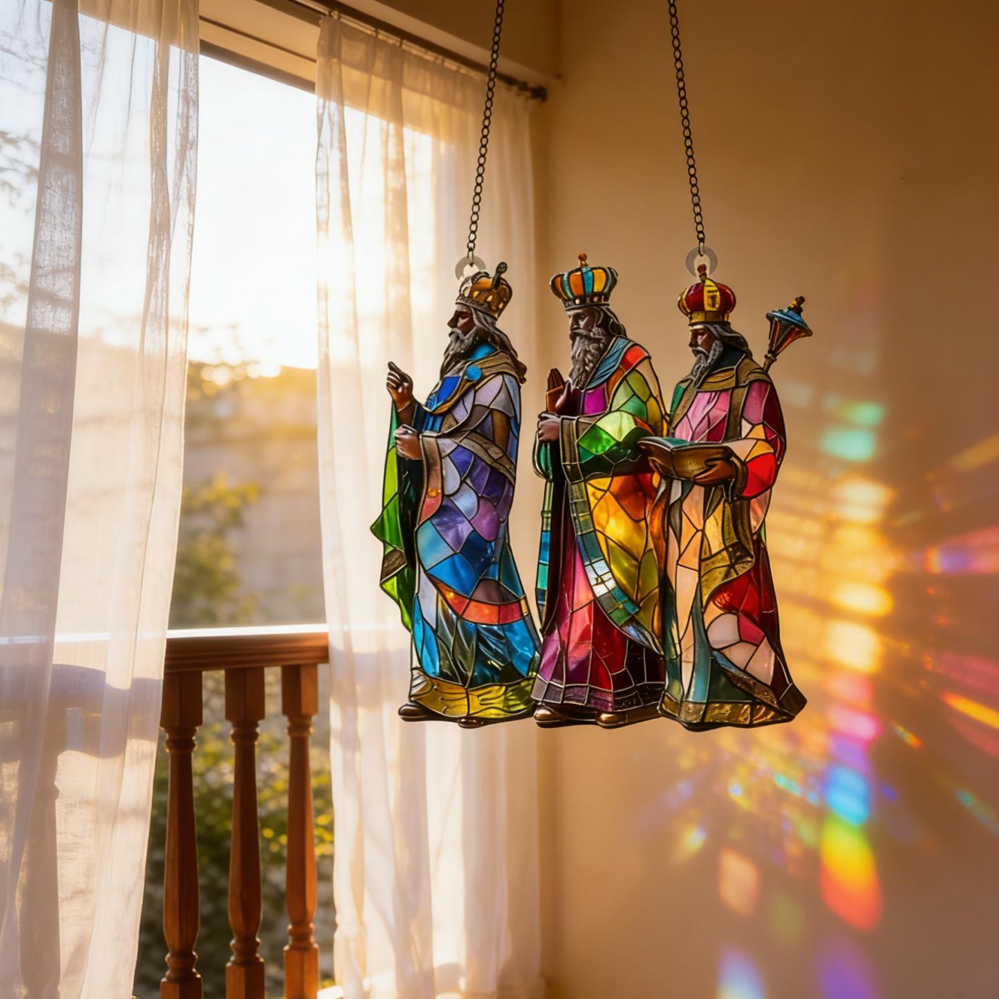 🌈 Angel Stained Glass Sun Catcher -- Turn Sunlight into a Whimsical Work of Art