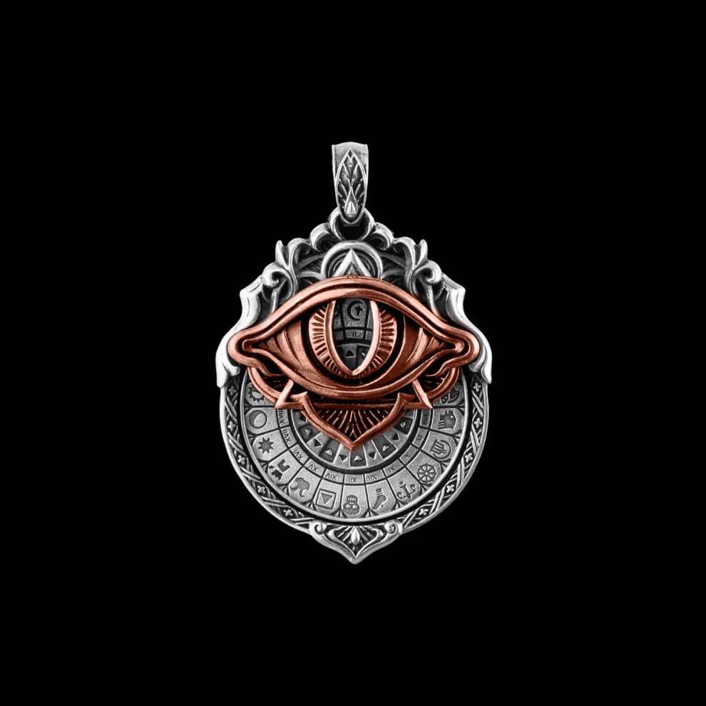 👁️‍🗨️Handmade Tarot Vision Pendant: Connect to Cosmic Wisdom Anytime(Cheat Sheet Included)