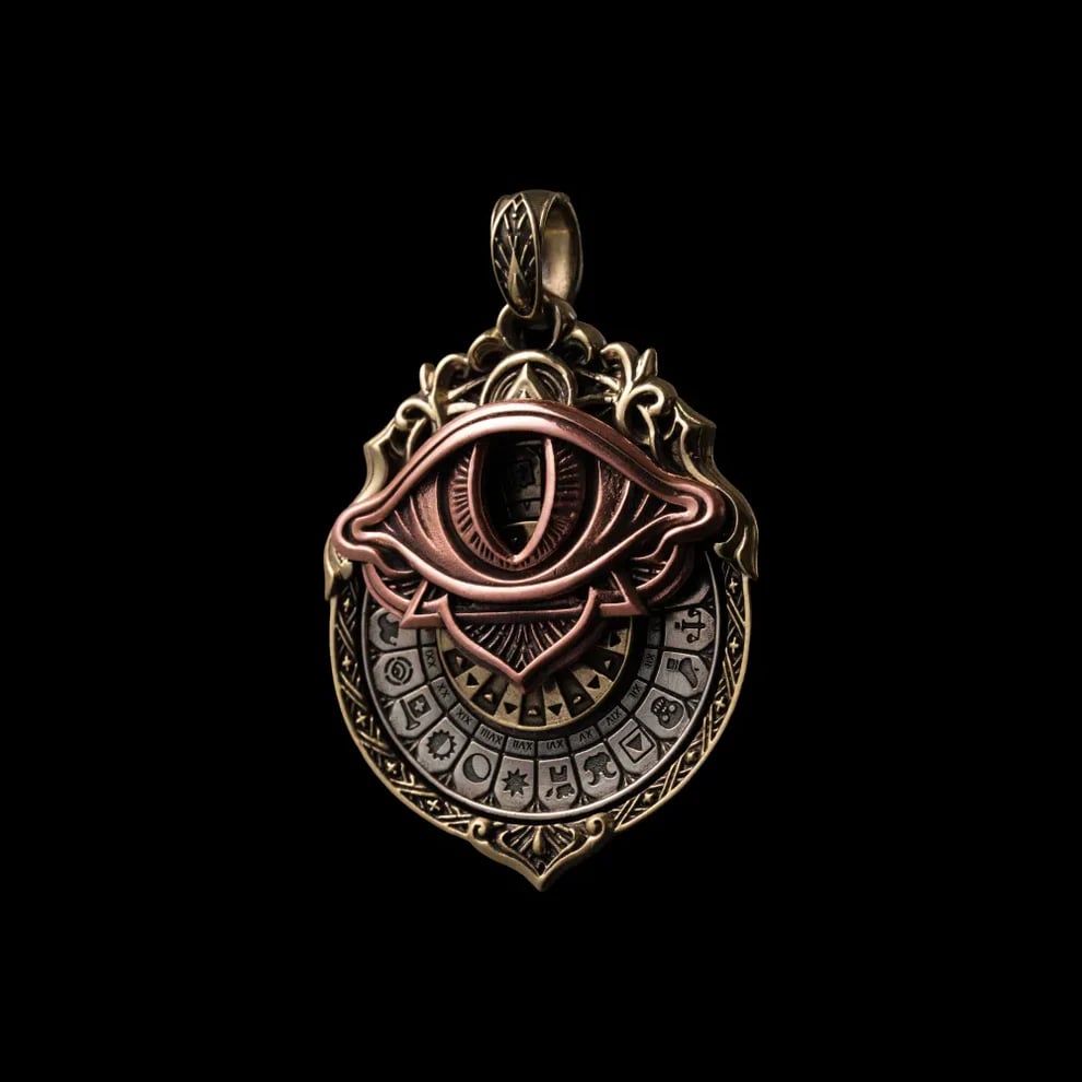 👁️‍🗨️Handmade Tarot Vision Pendant: Connect to Cosmic Wisdom Anytime(Cheat Sheet Included)