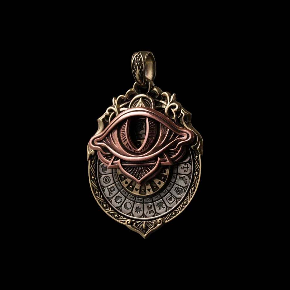 👁️‍🗨️Handmade Tarot Vision Pendant: Connect to Cosmic Wisdom Anytime(Cheat Sheet Included)