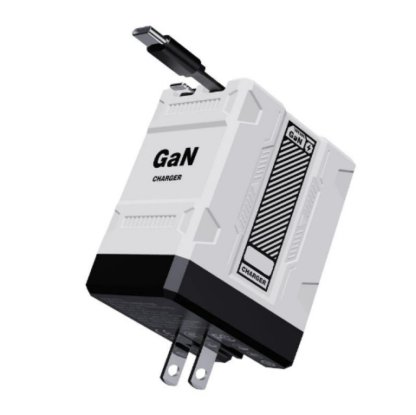 2-in-1 GaN PD3.0  Charger with Retractable Cables（Plug specifications: US standard plug）