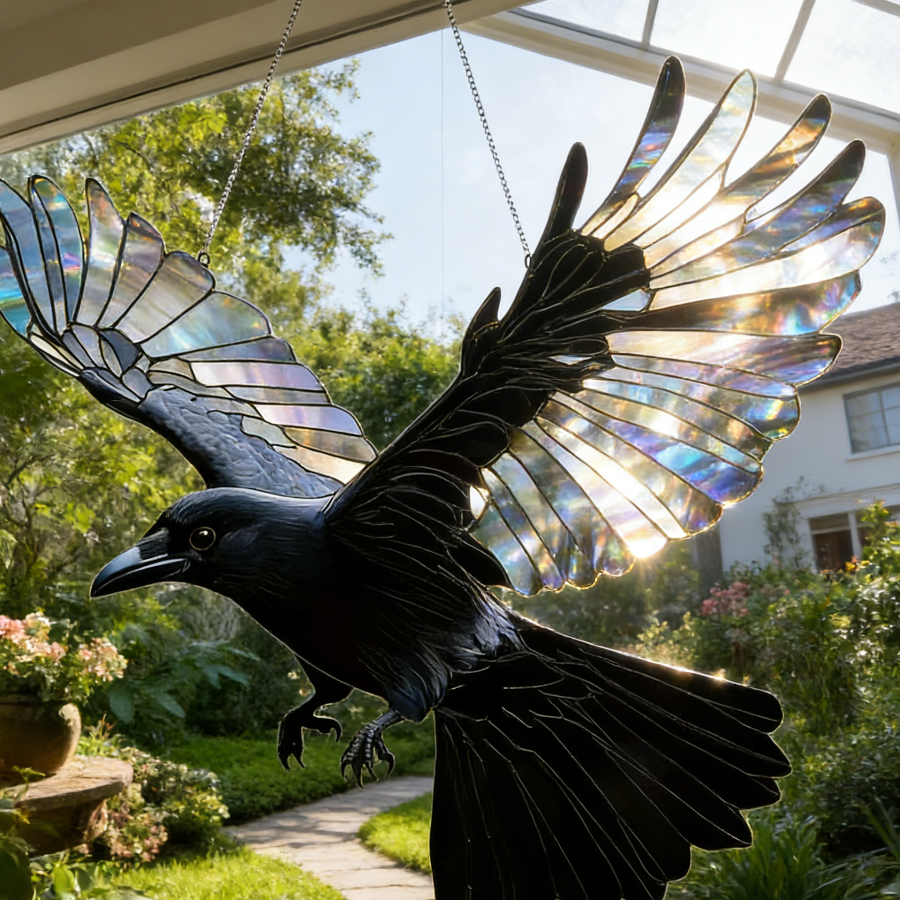 🌈 Angel Stained Glass Sun Catcher -- Turn Sunlight into a Whimsical Work of Art