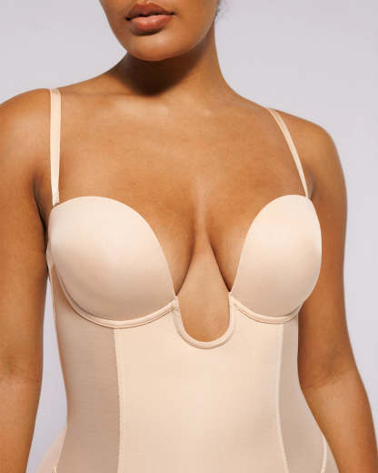 BOOT-YEAH™ MeshSmooth™ Deep Plunge Bodysuit