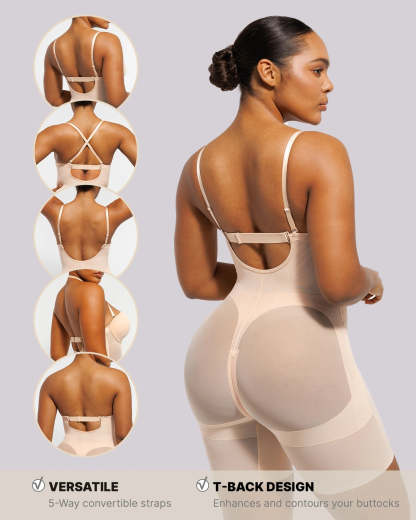 BOOT-YEAH™ MeshSmooth™ Deep Plunge Bodysuit