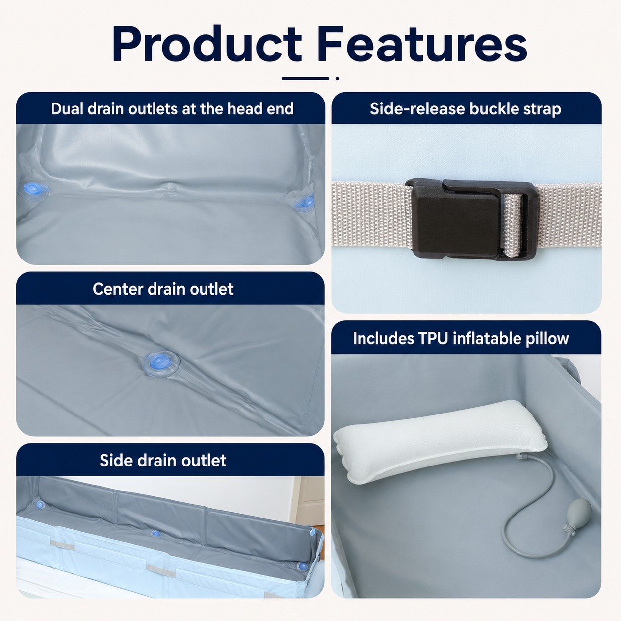 Foldable Bedside Bathing Mattress