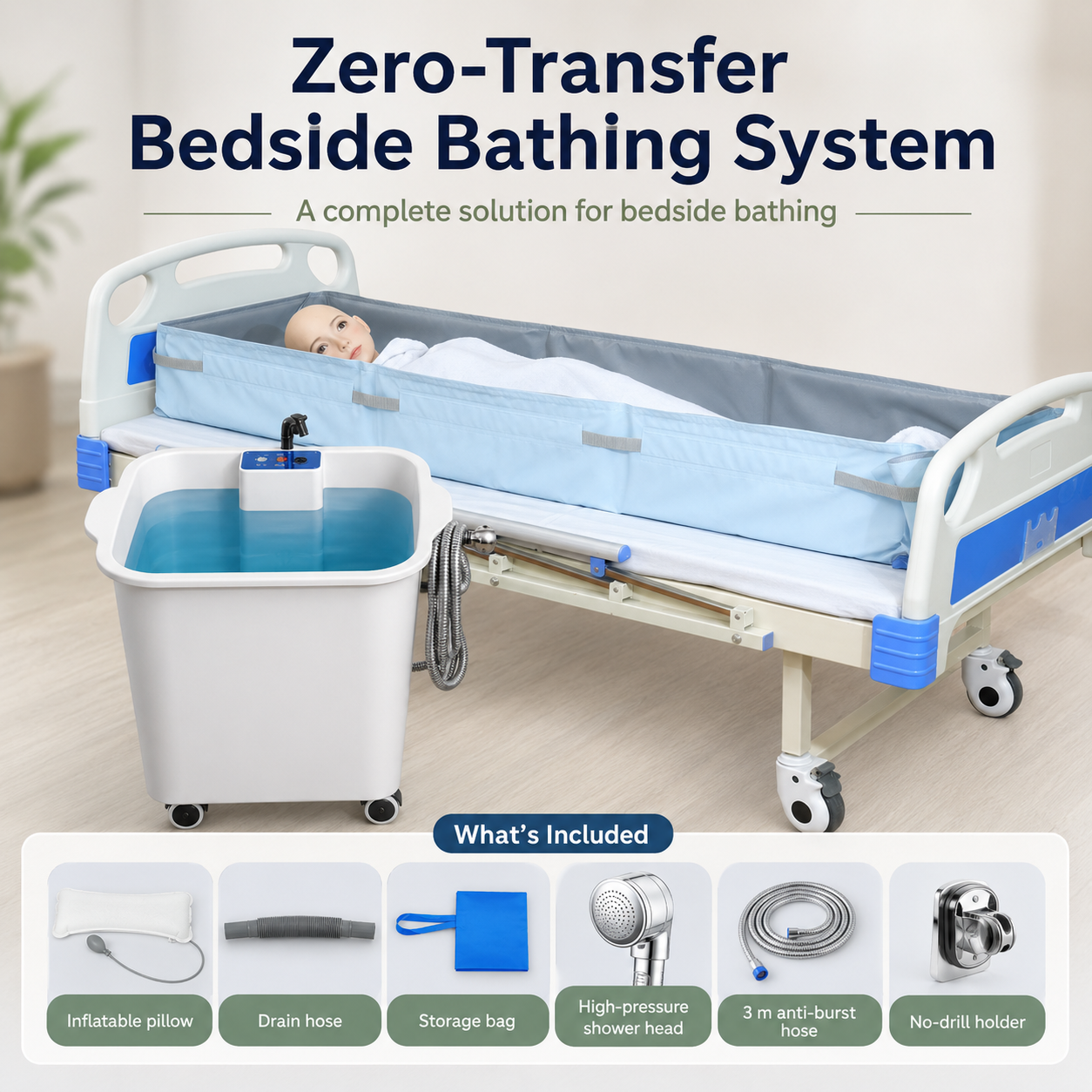 Foldable Bedside Bathing Mattress