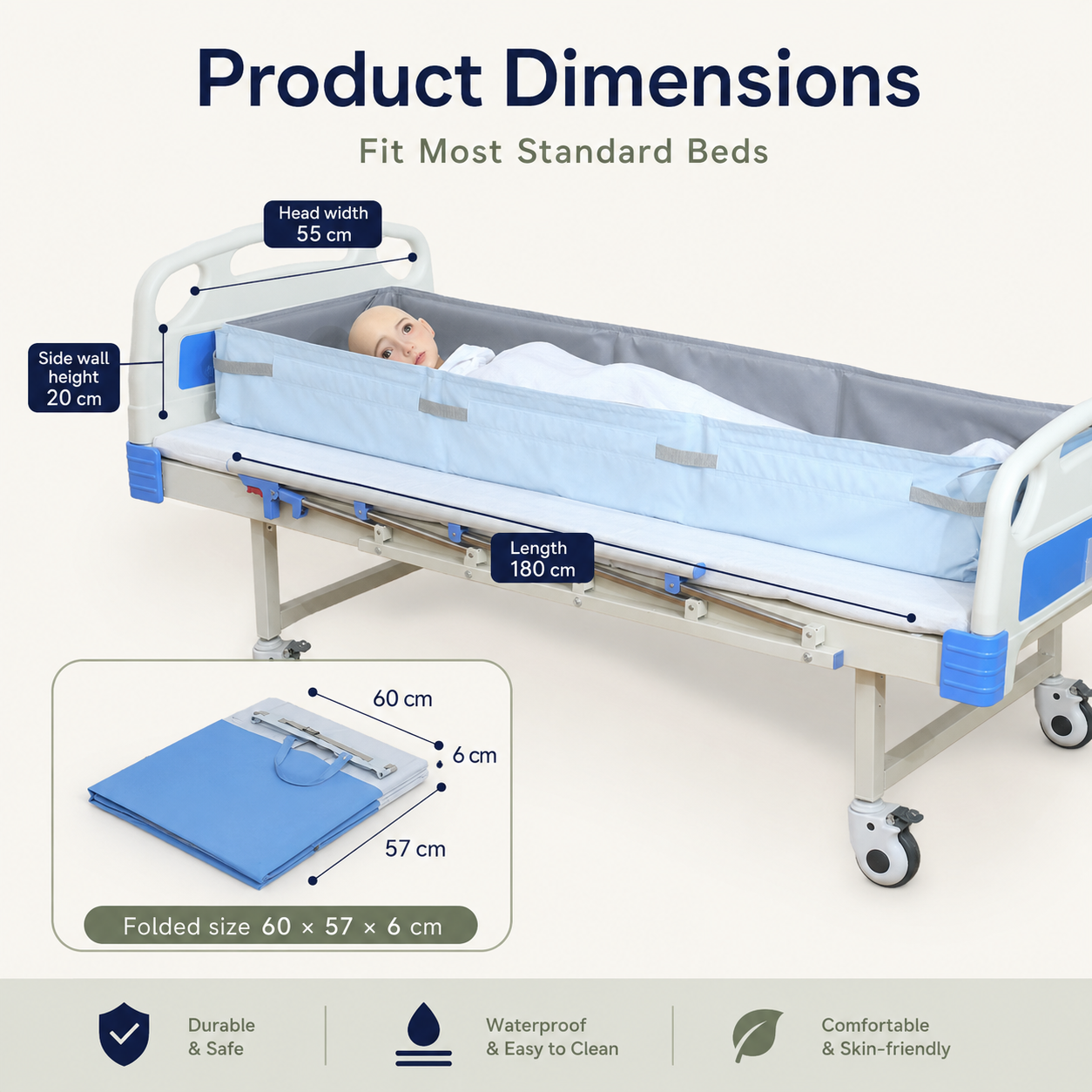 Foldable Bedside Bathing Mattress