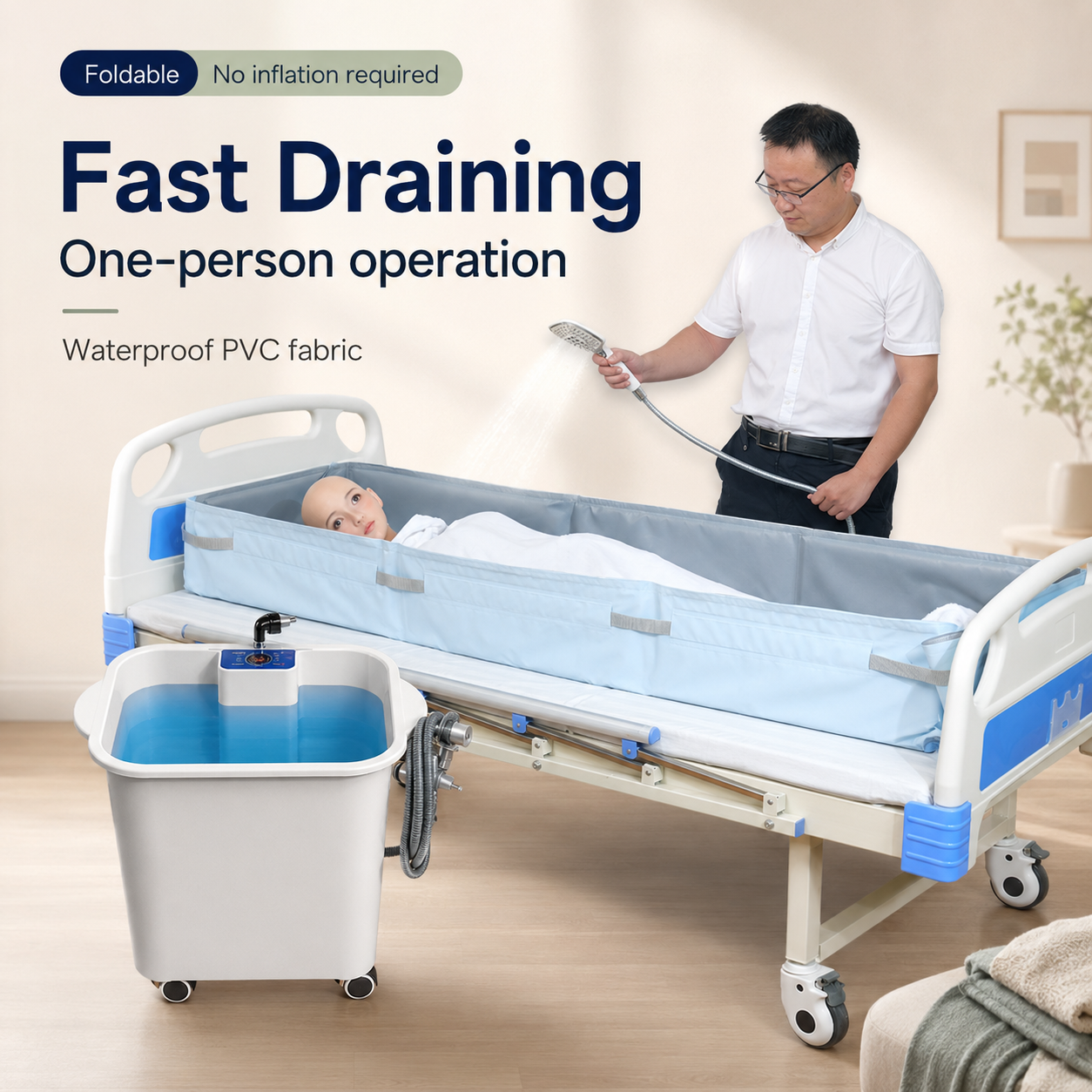 Foldable Bedside Bathing Mattress