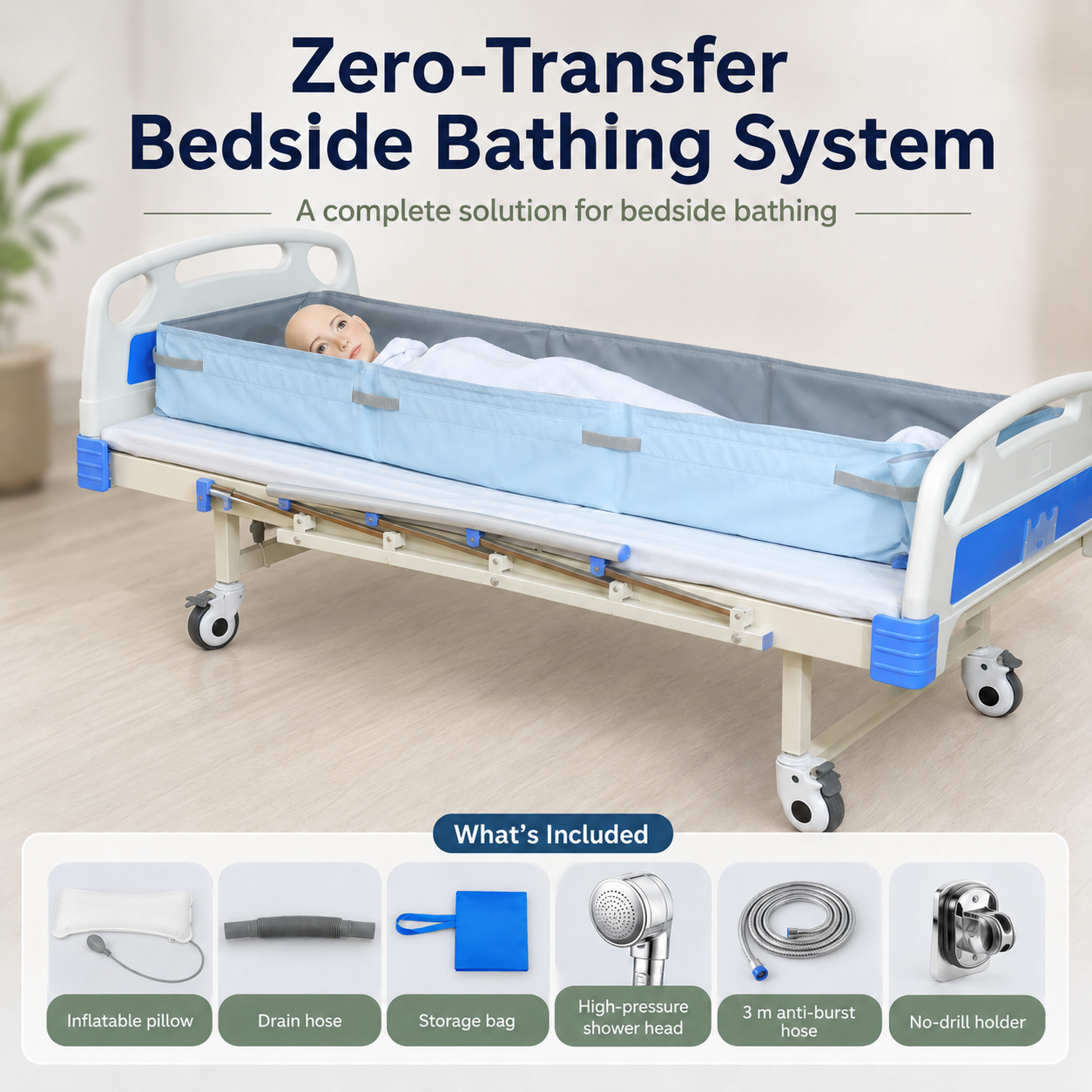 Foldable Bedside Bathing Mattress