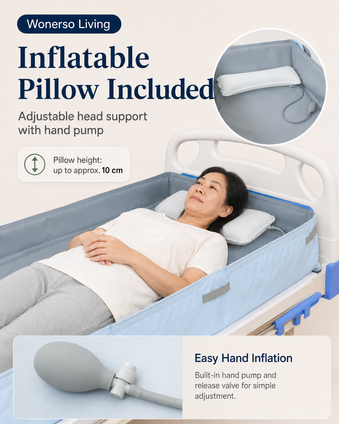 Inflatable Pillow Included