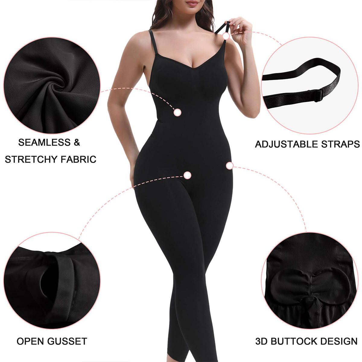 Seamless Full Body Compression Bodysuit