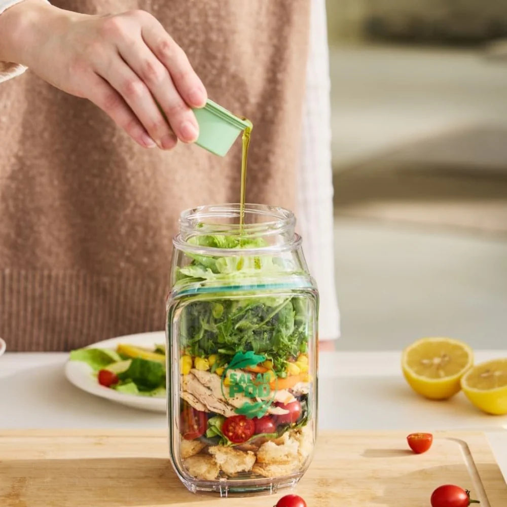 Portable Salad Pod – Keep Your Salad Fresh & Crisp On The Go