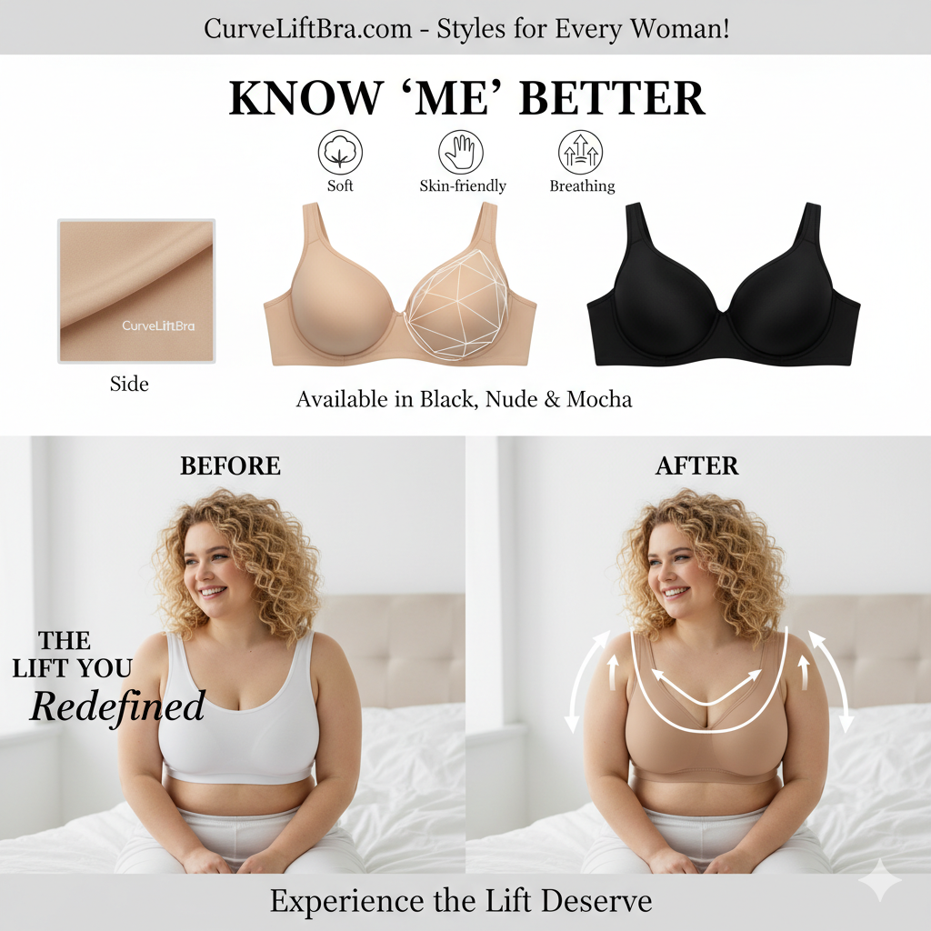 CurveLift Seamless Push Up Bra