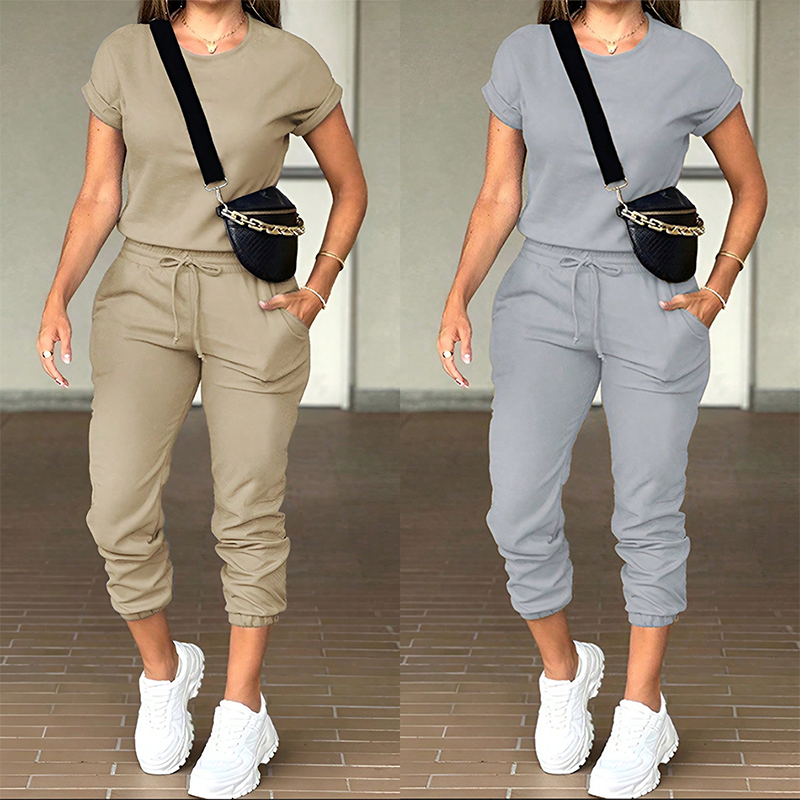 👕 LIMITED-TIME 50% RABATT! ✨ Damen Trainingsanzug – Bequem, Taschen, Kordelzug, Lässig ✨