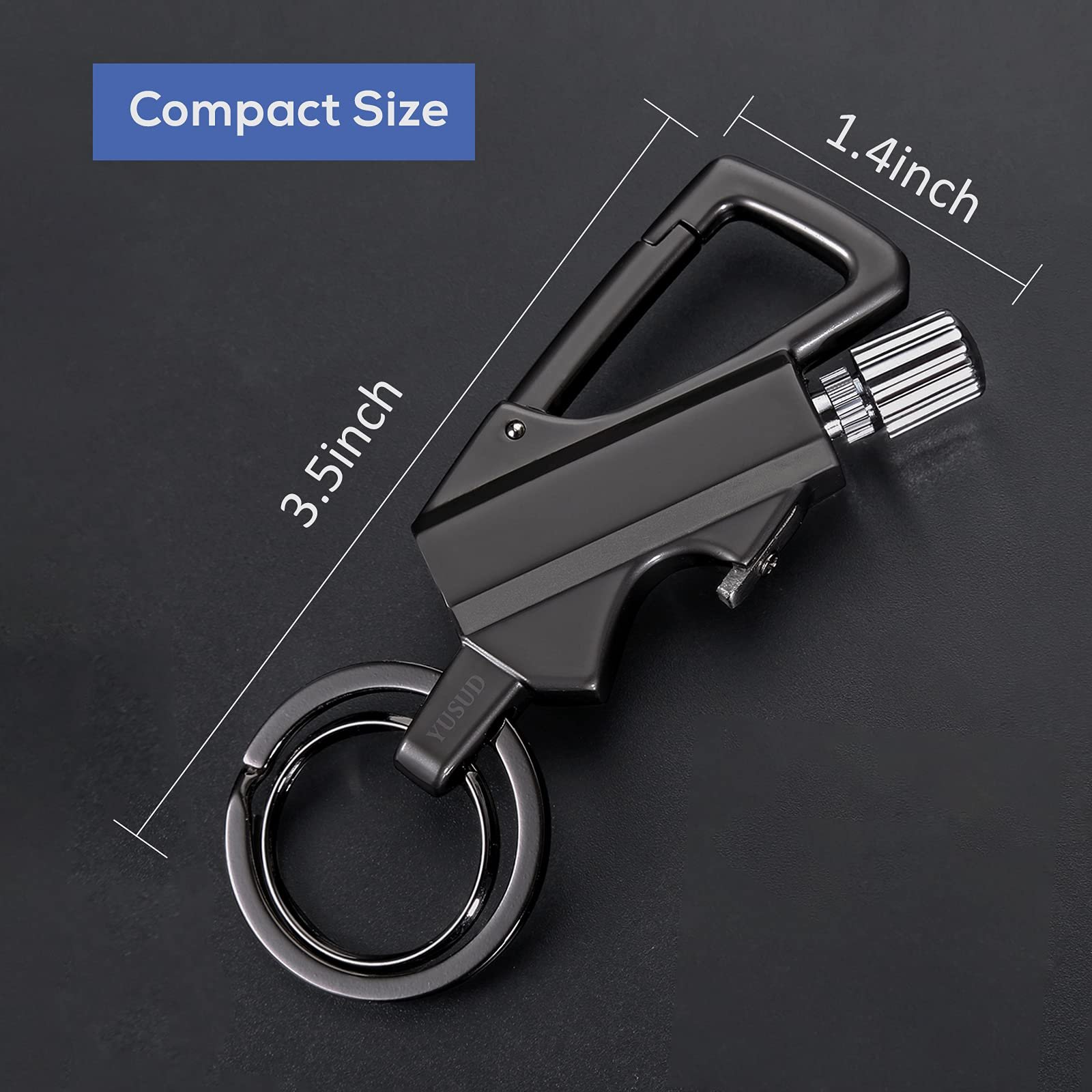 🔥Last Day 49% OFF - Permanent Match Infinity Lighter with Multitool Keychain Bottle Opener