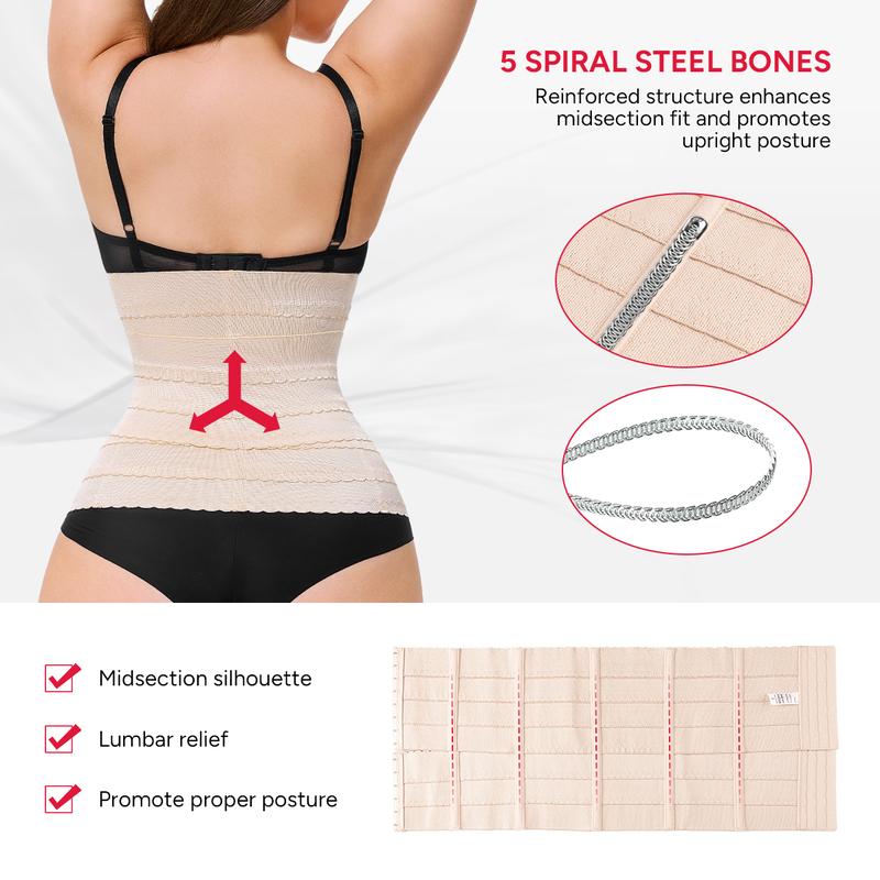 Nebility Women's Waist Cincher Belt - Adjustable Tummy Control Body Shaper, High Elasticity Abdominal Binder, Comfortable Basic  Womenswear TikTokShopBlackFriday  Compression Minimalist