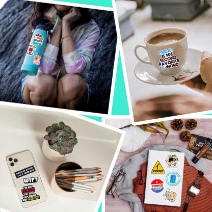 130PCS Funny Saying Sticker Pack