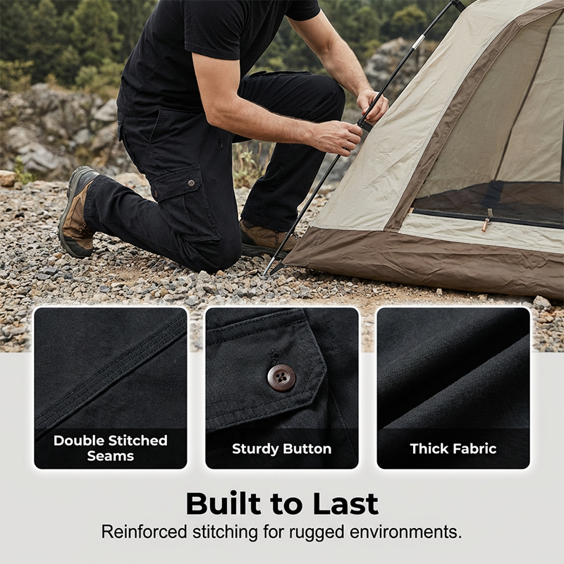 👖 50% RABATT! ⚡ Taktische Cargo-Hose für Männer – Gerader Schnitt, Atmungsaktive Premium-Baumwolle & Praktische Taschen Für Arbeit, Reise & Alltag 🎒