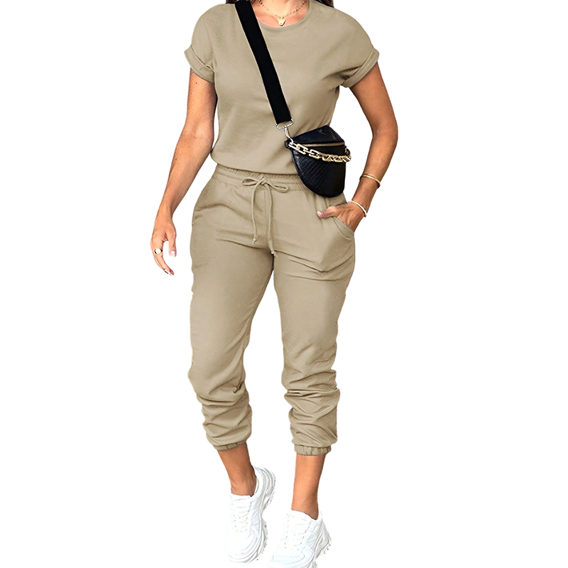 👕 LIMITED-TIME 50% RABATT! ✨ Damen Trainingsanzug – Bequem, Taschen, Kordelzug, Lässig ✨