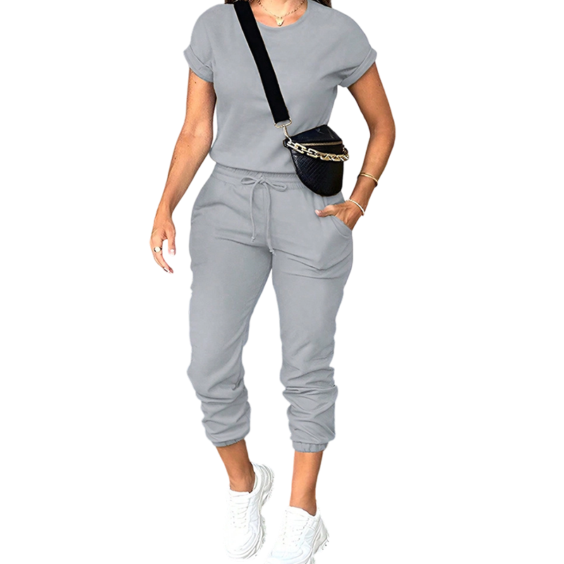👕 LIMITED-TIME 50% RABATT! ✨ Damen Trainingsanzug – Bequem, Taschen, Kordelzug, Lässig ✨