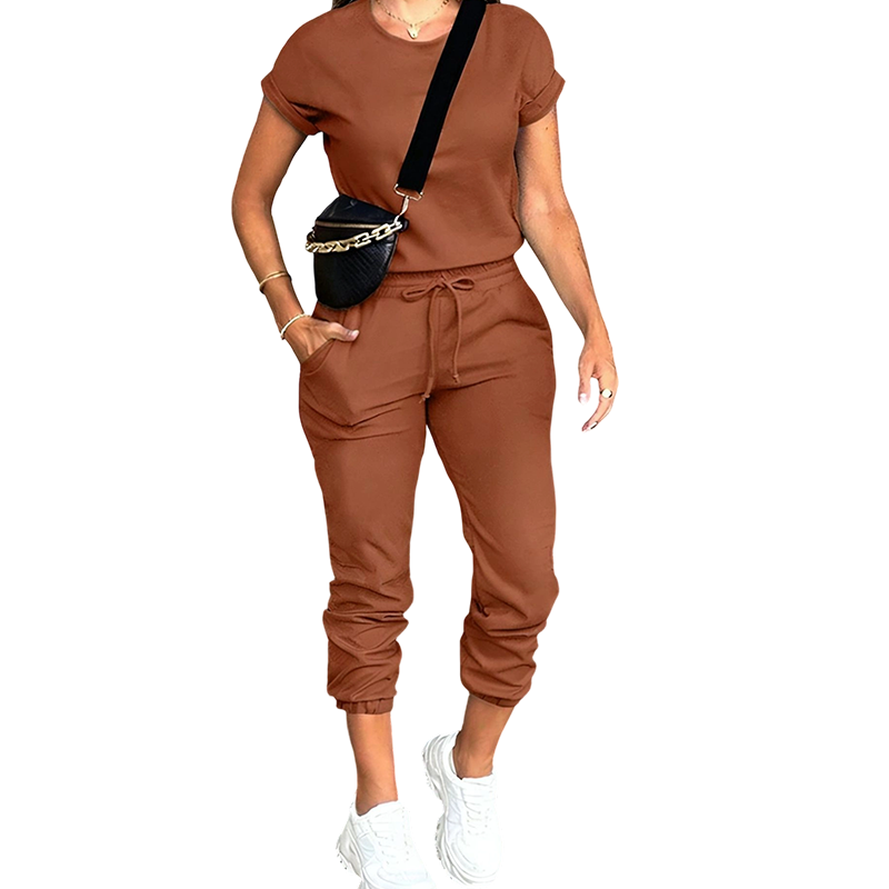 👕 LIMITED-TIME 50% RABATT! ✨ Damen Trainingsanzug – Bequem, Taschen, Kordelzug, Lässig ✨