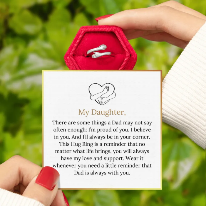 Dad & Daughter Hug Ring