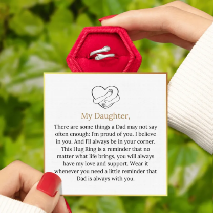 Dad & Daughter Hug Ring
