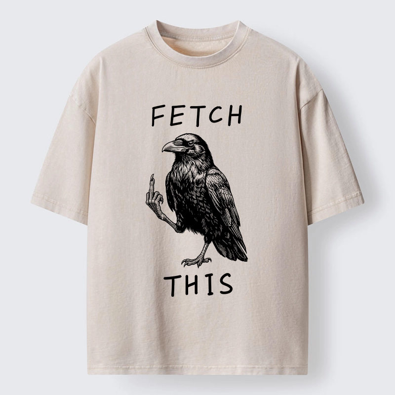 Funny Crow Meme With Attitude Washed T-Shirt