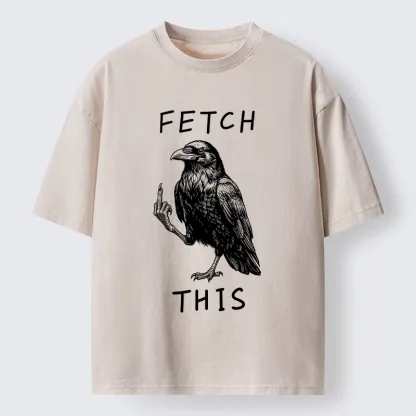 Funny Crow Meme With Attitude Washed T-Shirt