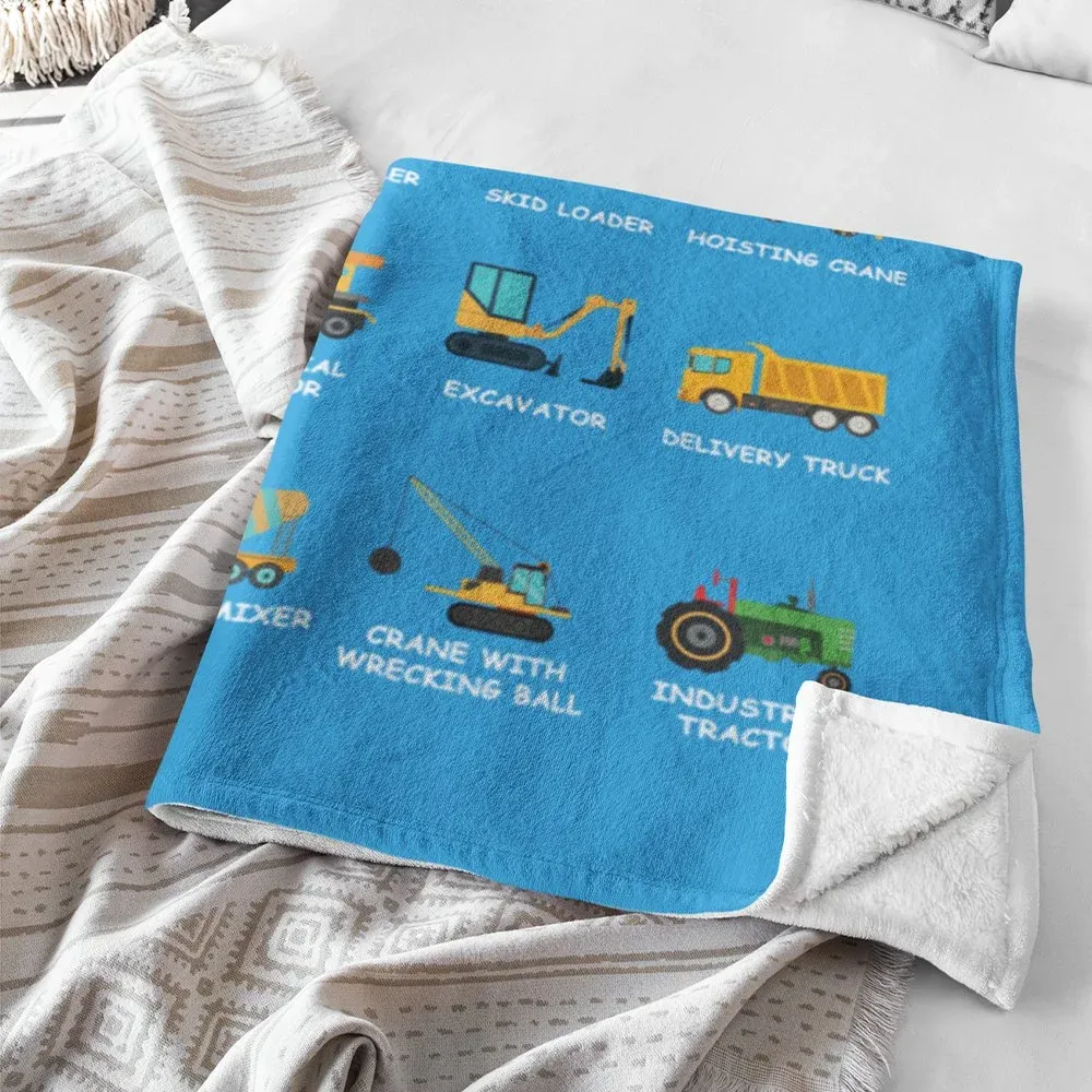 Comfort for Little Truck Lovers' Dreams - Personalized Kids Blanket
