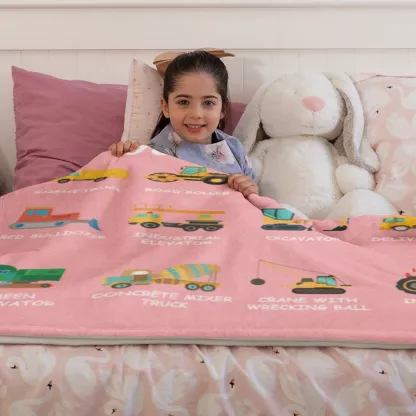 Comfort for Little Truck Lovers' Dreams - Personalized Kids Blanket