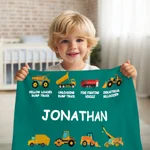 Comfort for Little Truck Lovers' Dreams - Personalized Kids Blanket