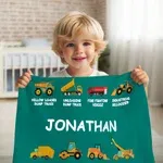 Comfort for Little Truck Lovers' Dreams - Personalized Kids Blanket