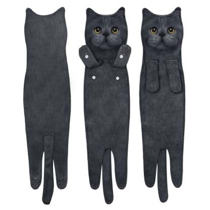 🎁Christmas HotSale — Up to 49% OFF! 🎅 Funny Cat Hand Towels