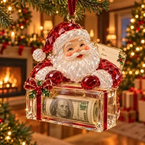 Santa&rsquo;s Secret Gift ornament option