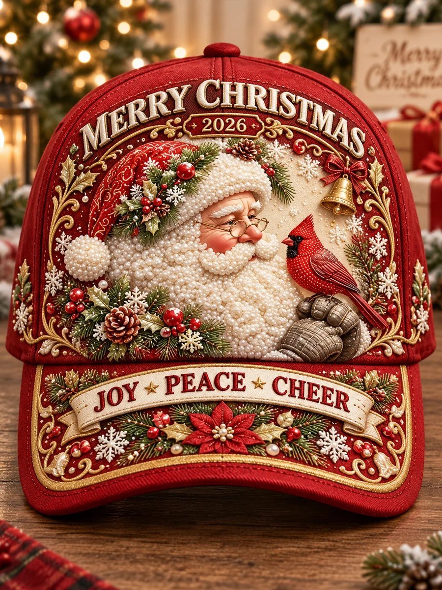 ⏳ Last Day 49% OFF – 🧢 Christmas Premium Vintage Baseball Cap | Bold Graphic Design, Adjustable Fit & Everyday Comfort