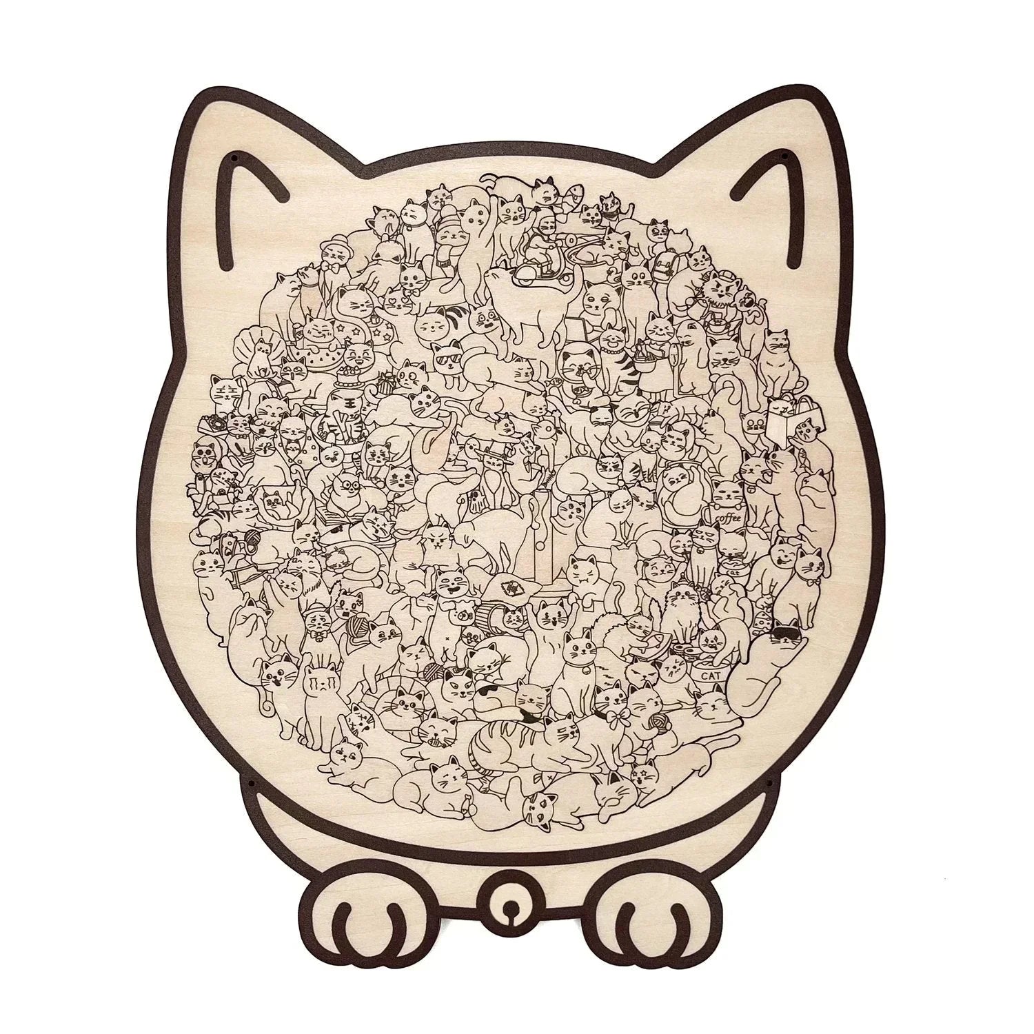 🎁Early Christmas Sale 50% OFF🎅135-Piece Morandi-Colored Cat Shaped W