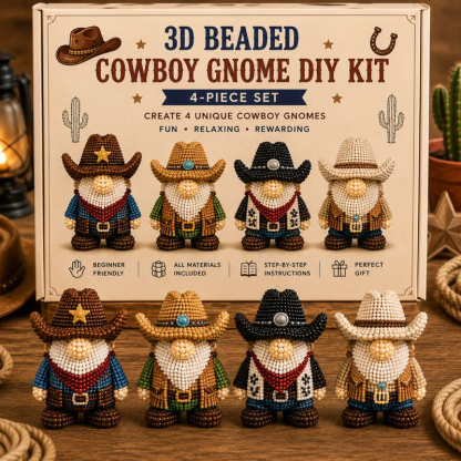 ✨Last Day 49% OFF✨-🧵✨3D Beaded Gnome DIY Kit